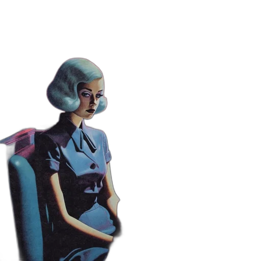 robot, dress, face, crown transparent PNG cut-out