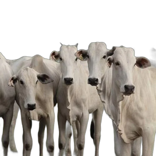 animal, group, white, cows transparent PNG cut-out