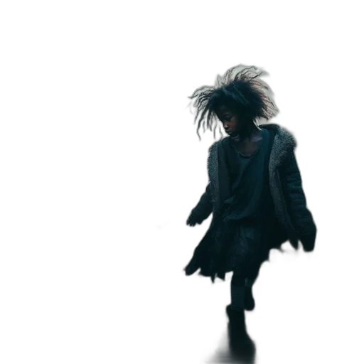 jacket, hair, creature, dragon transparent PNG cut-out
