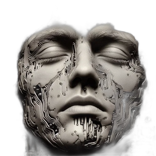 mask, face, robot, crown transparent PNG cut-out