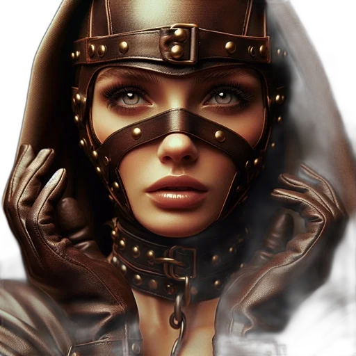 mask, face, photorealistic, fantasy art transparent PNG cut-out