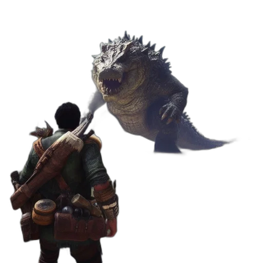 dragon, creature, animal, weapon transparent PNG cut-out