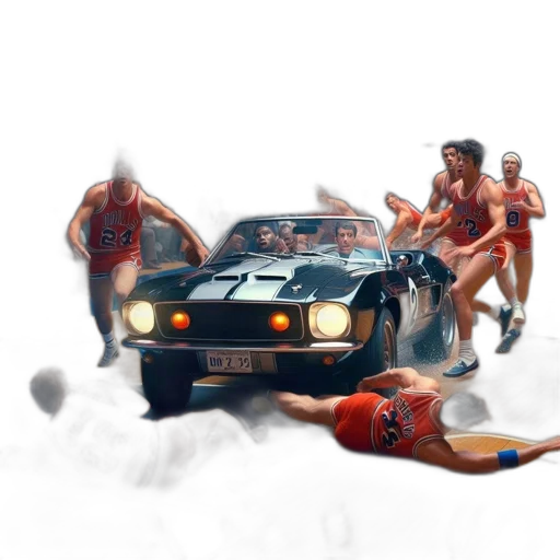 car, concept art, photorealistic, comic book art transparent PNG cut-out