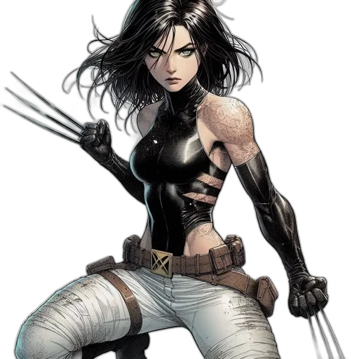 comic book art, concept art, fantasy art, cartoon transparent PNG cut-out