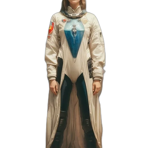 jacket, staff, dress, sword transparent PNG cut-out