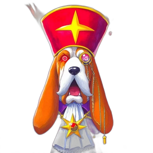 staff, hat, concept art, 3d render transparent PNG cut-out
