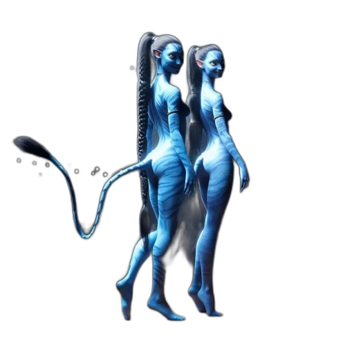 robot, staff, creature, hair transparent PNG cut-out