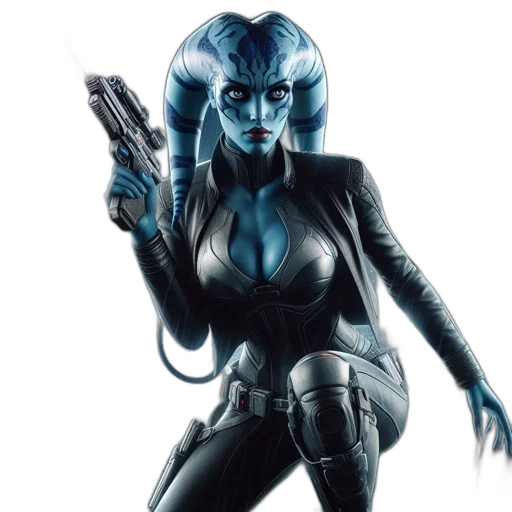 comic book art, concept art, fantasy art, cyberpunk transparent PNG cut-out