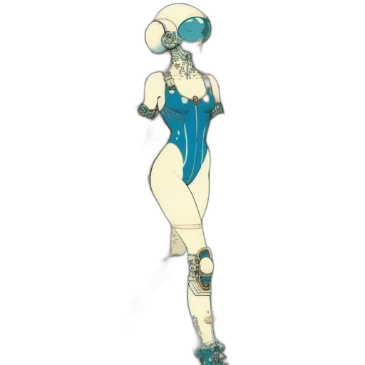 dress, robot, staff, mask transparent PNG cut-out