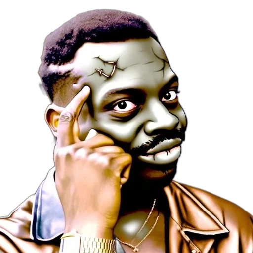 face, cartoon, photorealistic, man transparent PNG cut-out