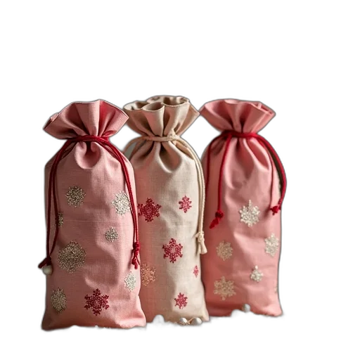 3d render, pastel, advent, bag transparent PNG cut-out