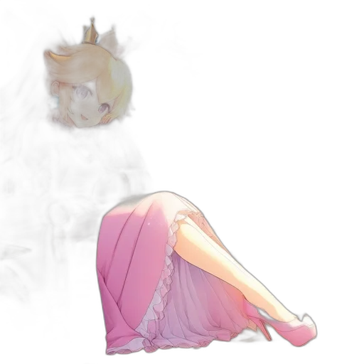 dress, crown, creature, shoes transparent PNG cut-out