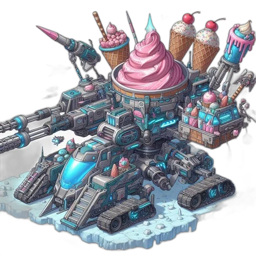 robot, weapon, food, car transparent PNG cut-out