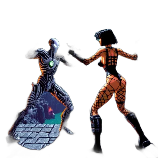 robot, comic book art, concept art, outer space transparent PNG cut-out