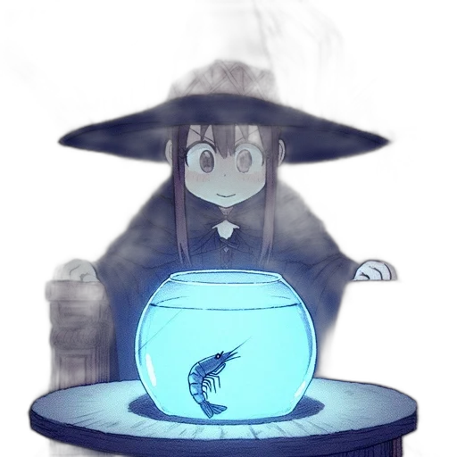 hat, creature, dragon, staff transparent PNG cut-out