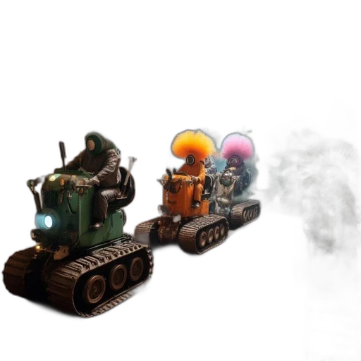 weapon, robot, concept art, 3d render transparent PNG cut-out