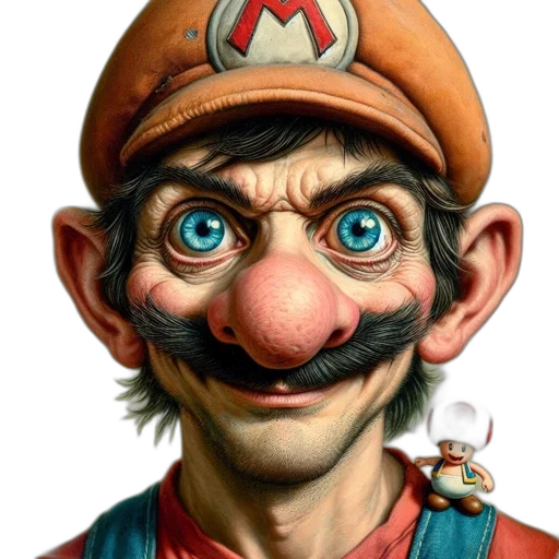 face, mask, hat, staff transparent PNG cut-out