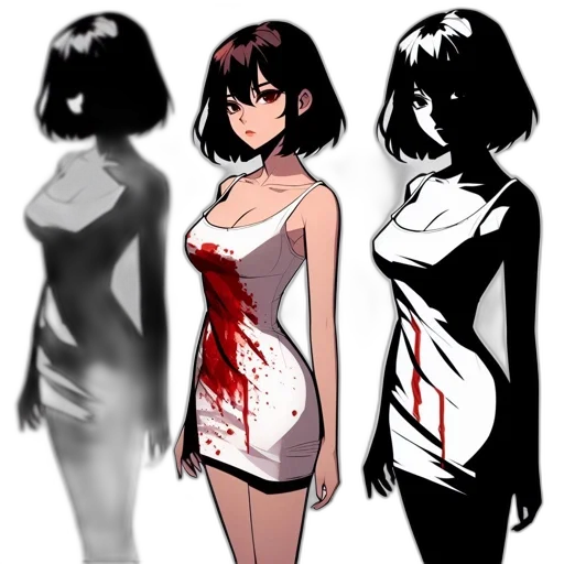 dress, concept art, pixel art, comic book art transparent PNG cut-out