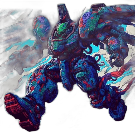 robot, dragon, weapon, creature transparent PNG cut-out