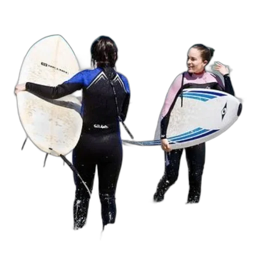 staff, underwater, two, surfers transparent PNG cut-out