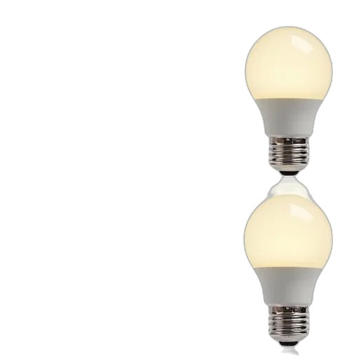 3d render, pack, led, bulb transparent PNG cut-out