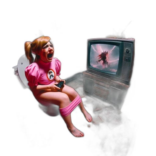 creature, robot, concept art, vaporwave transparent PNG cut-out