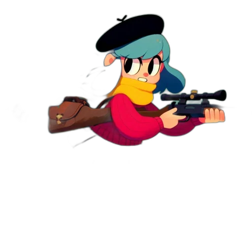 weapon, staff, animal, pixel art transparent PNG cut-out