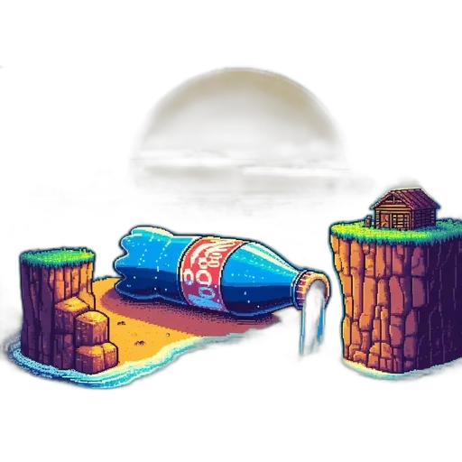 furniture, bottle, weapon, pixel art transparent PNG cut-out