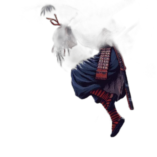 dragon, hair, mask, creature transparent PNG cut-out