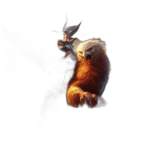 animal, dragon, creature, staff transparent PNG cut-out
