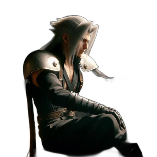 jacket, staff, dragon, sword transparent PNG cut-out
