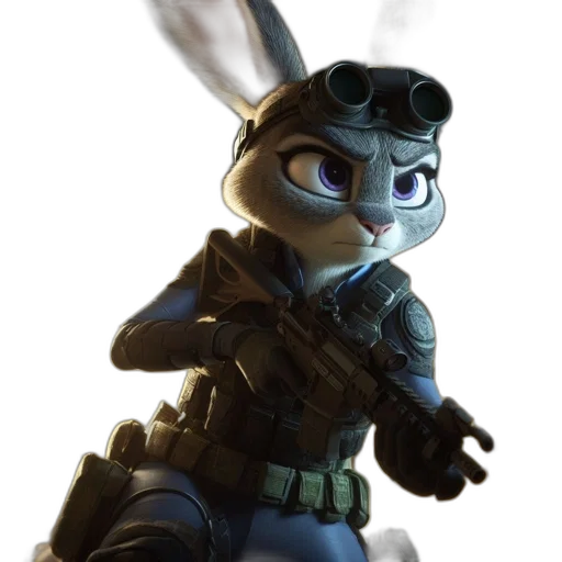 weapon, staff, animal, robot transparent PNG cut-out