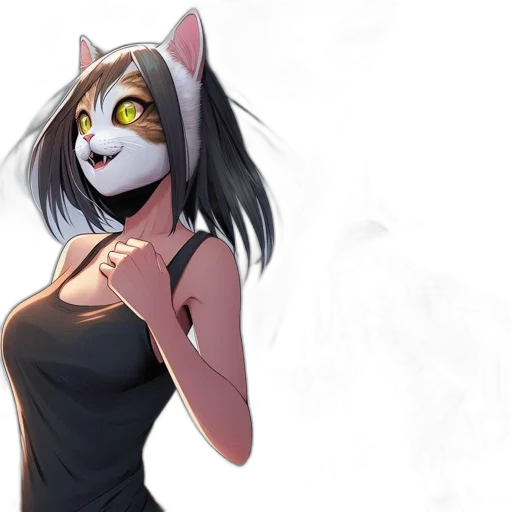 mask, creature, dress, staff transparent PNG cut-out