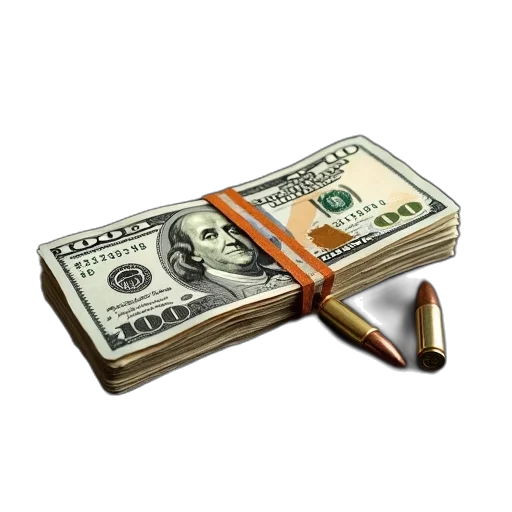 weapon, 200, 000, cash transparent PNG cut-out