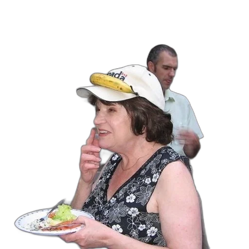 hat, food, face, creature transparent PNG cut-out