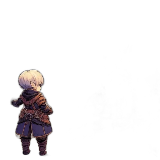 weapon, sword, jacket, staff transparent PNG cut-out