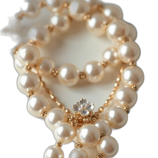 jewelry, crown, pearl, necklace transparent PNG cut-out