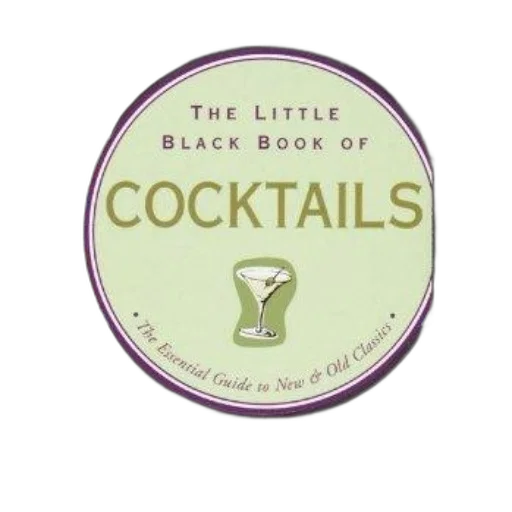 little, black, book, cocktails transparent PNG cut-out