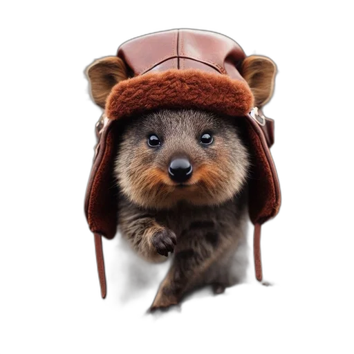 hat, animal, staff, creature transparent PNG cut-out