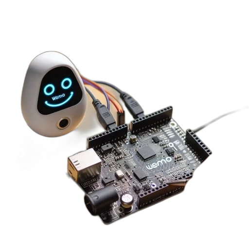 robot, mask, 3d render, workspace transparent PNG cut-out
