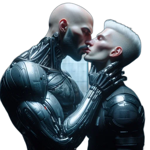 robot, mask, face, cyberpunk transparent PNG cut-out