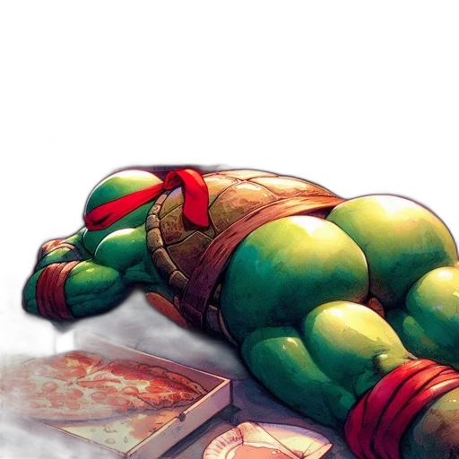 comic book art, concept art, watercolor, green transparent PNG cut-out