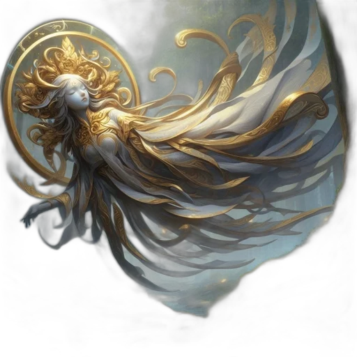 dragon, hair, crown, dress transparent PNG cut-out