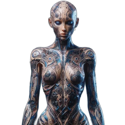 robot, dress, creature, jewelry transparent PNG cut-out