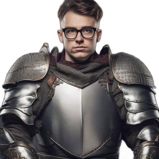 robot, face, staff, crown transparent PNG cut-out