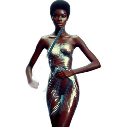 dress, jewelry, concept art, 3d render transparent PNG cut-out