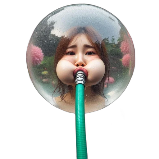 umbrella, staff, face, creature transparent PNG cut-out