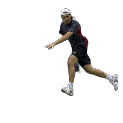man, playing, tennis, geico transparent PNG cut-out