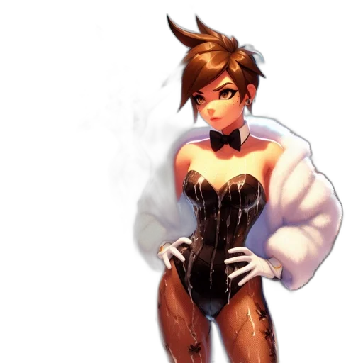 dress, jacket, staff, weapon transparent PNG cut-out