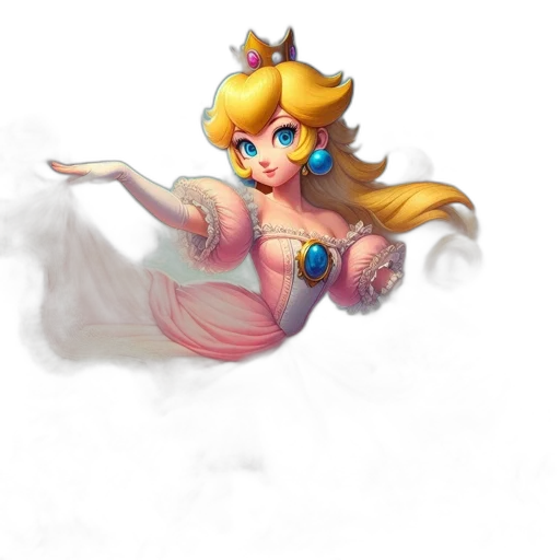 dress, crown, staff, weapon transparent PNG cut-out